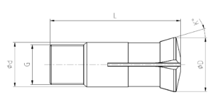 Führungsbuchse Standard Zeichnung