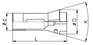 Spannzange Zeichnung