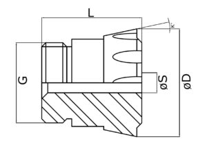 Zug Führungszange Zeichnung