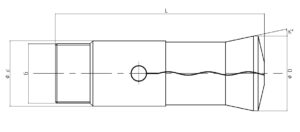 Führungsbuchse Wave-Gold Zeichnung