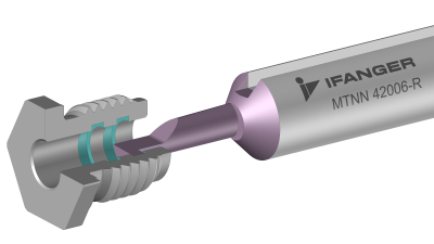 33% Longer Tool Life in Internal Grooving