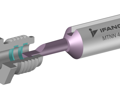 33% Longer Tool Life in Internal Grooving